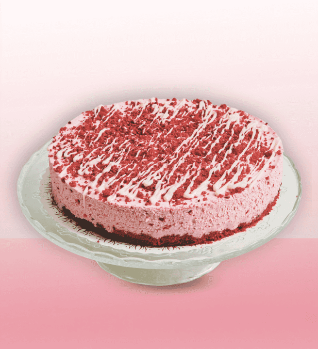 10x Red Velvet Hindbær Cheesecake