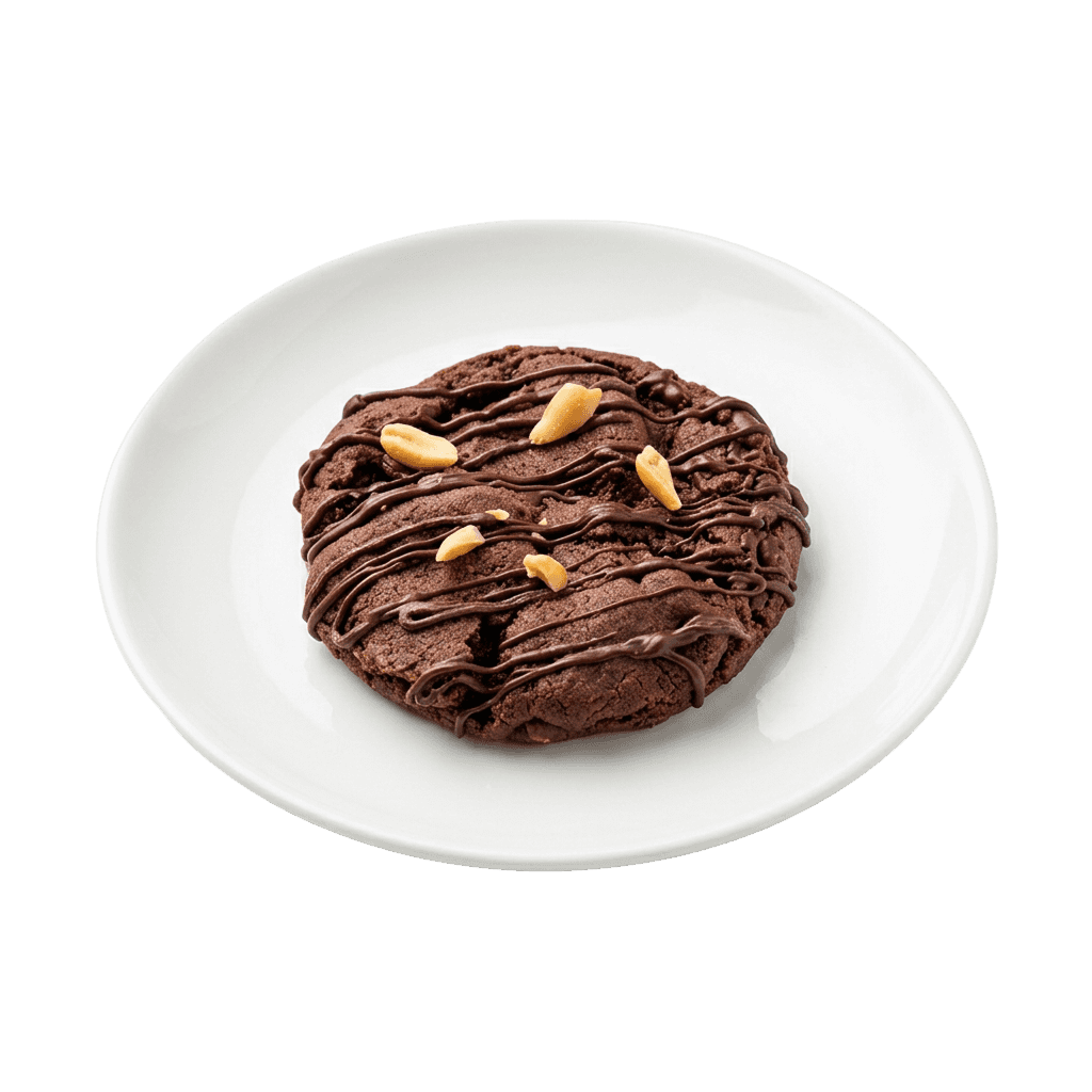 Vegan Dark Chocolate & Peanut Butter Stuffed Cookie 1stk