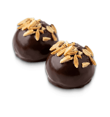 Hjemmelavet brownie dyppet i belgisk callebaut chokolade
